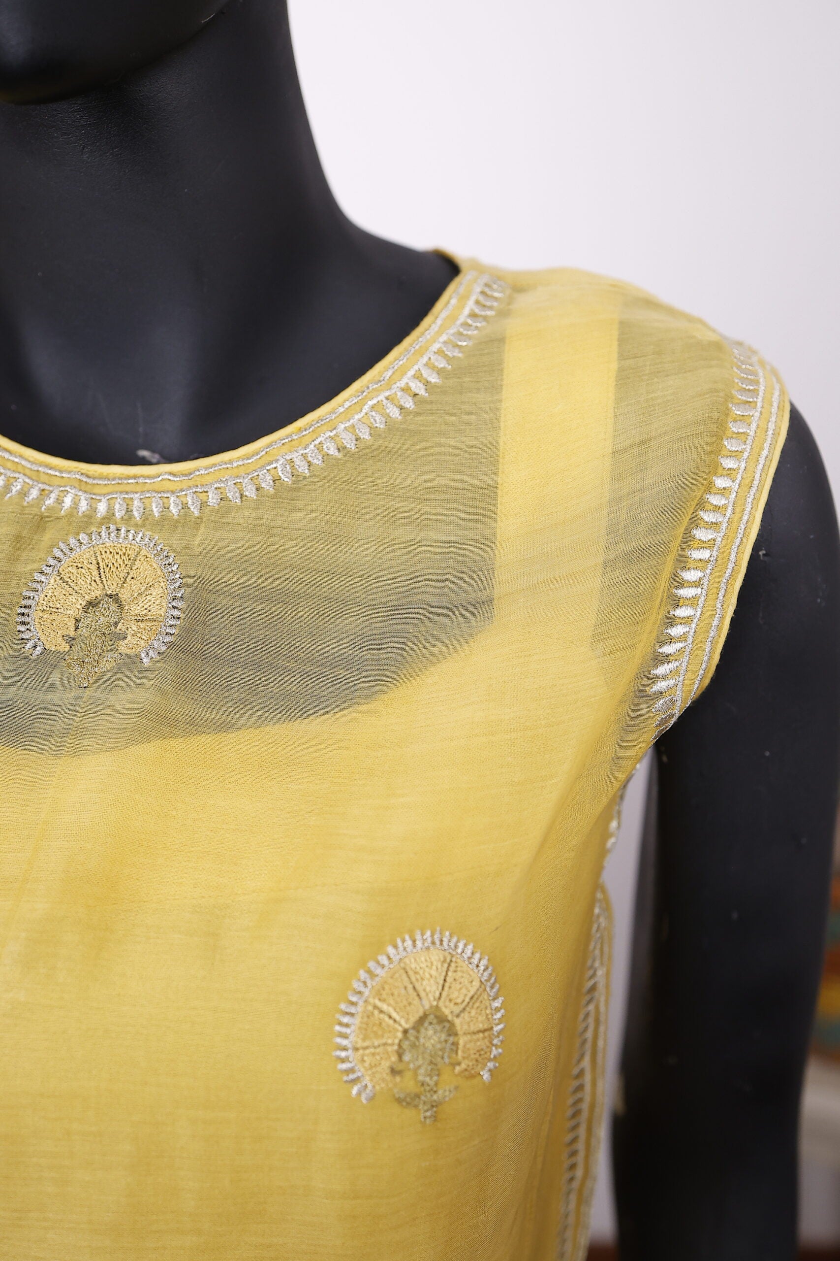 Mustard Sleeveless Outfit