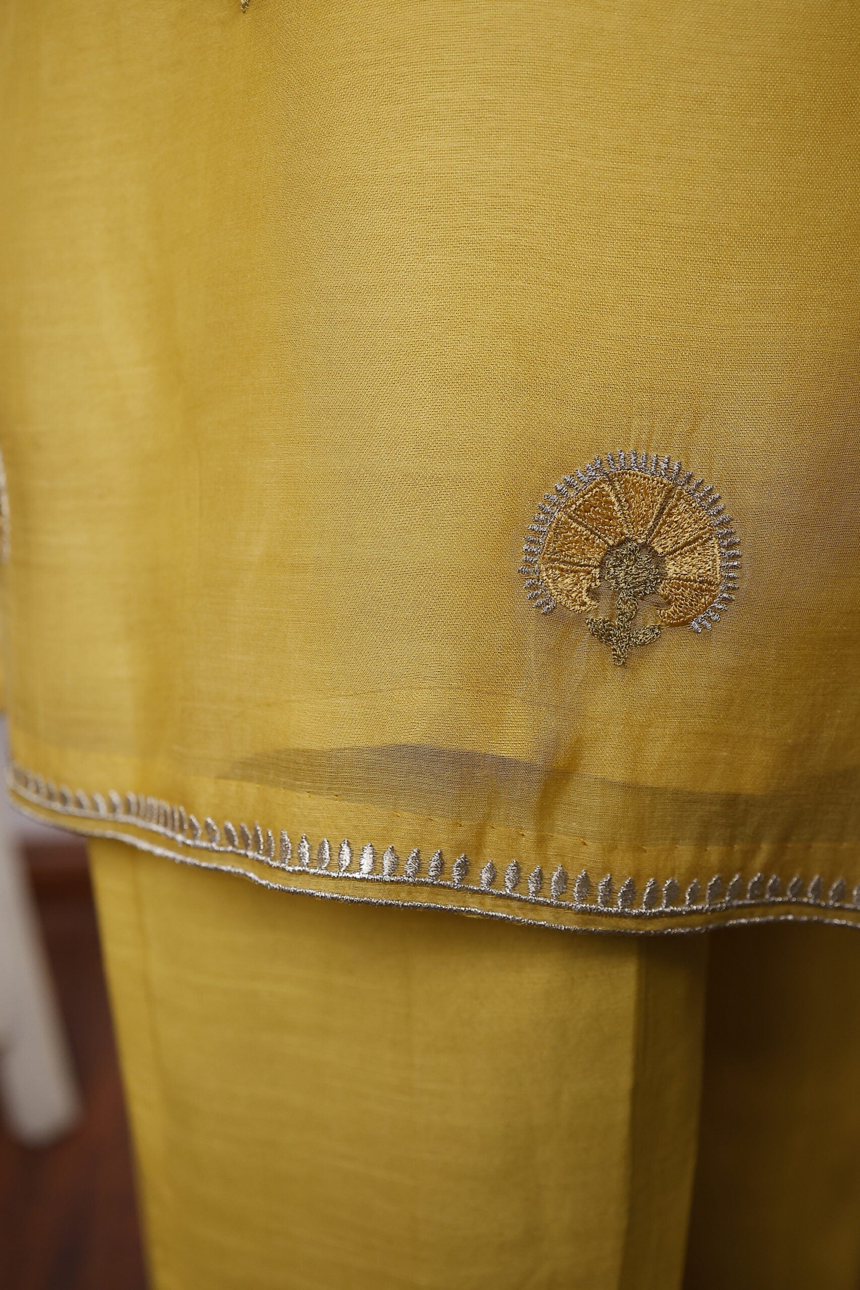 Mustard Sleeveless Outfit