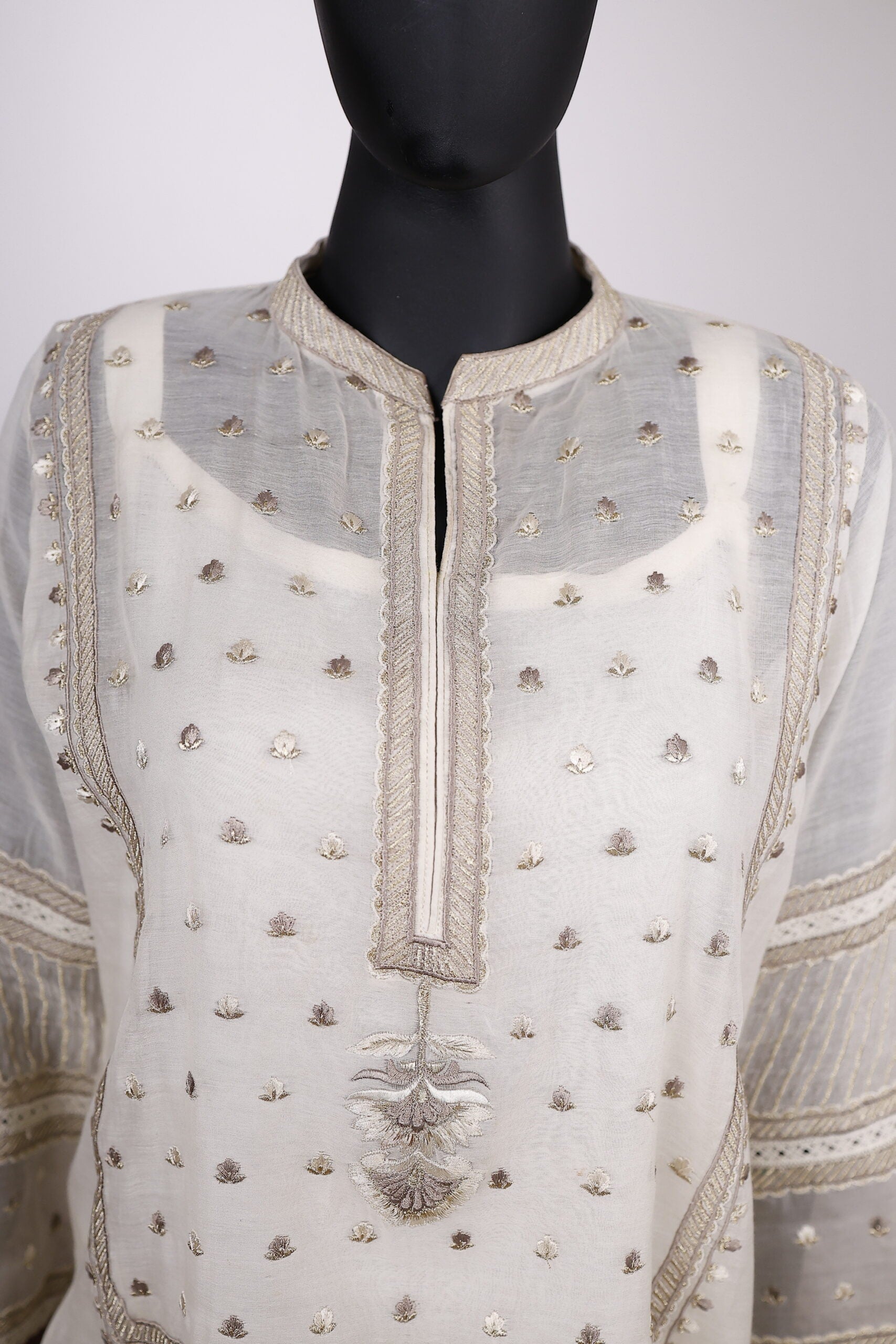 Off-White Embroidered Outfit