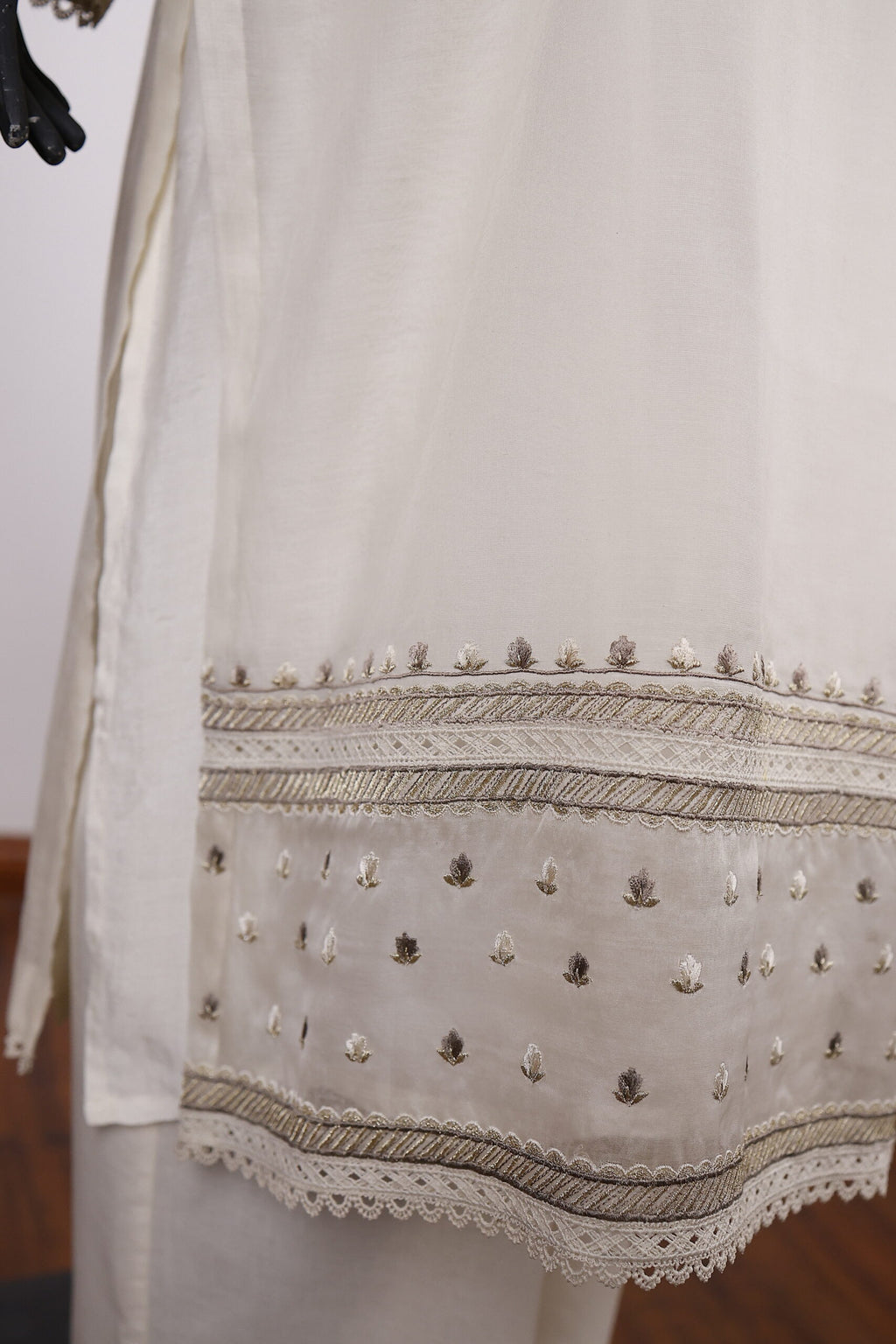 Off-White Embroidered Outfit
